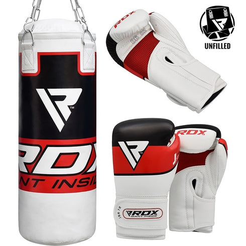 RDX P7 UNFILLED PUNCH BAG WITH BOXING GLOVES/R-1